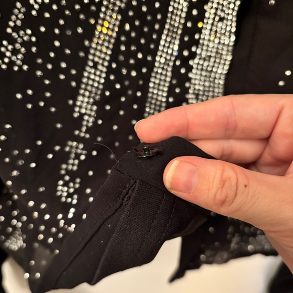 5/$25 Nasty Gal Bedazzled button down - Picture 6 of 7
